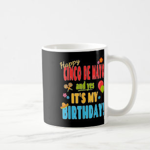 Mug Joyeuse chemise d'anniversaire Cinco De Mayo - 5 m