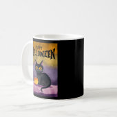 Mug Joyeuse chemise de chat Halloween (Devant gauche)