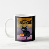 Mug Joyeuse chemise de chat Halloween (Gauche)