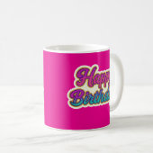 Mug Joyeuse conception de typographie d'anniversaire e (Devant droit)