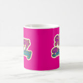 Mug Joyeuse conception de typographie d'anniversaire e (Centre)