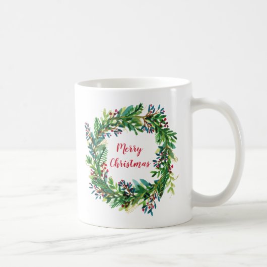 Mug Joyeuse couronne de Noël (Droite)