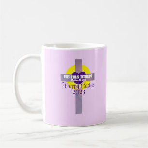 Mug Joyeuse Croix de Pâques Verse personnalisé Année v