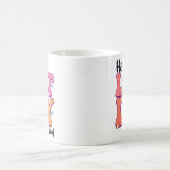 Mug Joyeuse Dernière Journée D'École Pour Le Nom Des É (Centre)
