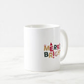 Mug Joyeuse et brillante typographie rétro colorée (Devant droit)