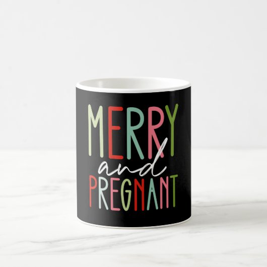 Mug Joyeuse et enceinte Noël Maman Grossesse (Centre)