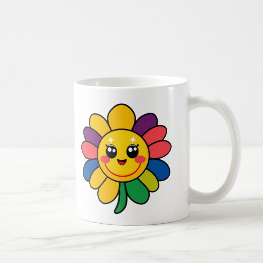 Mug Joyeuse face arc-en-ciel (Droite)