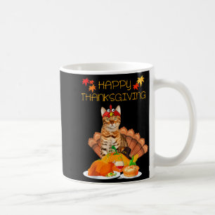 Mug Joyeuse fête d'Action de grâce Bengal Chat Cadeau