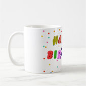 Mug Joyeuse fête d'anniversaire colorée (Gauche)