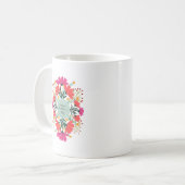 Mug Joyeuse fête de la mère fleurie (Devant gauche)