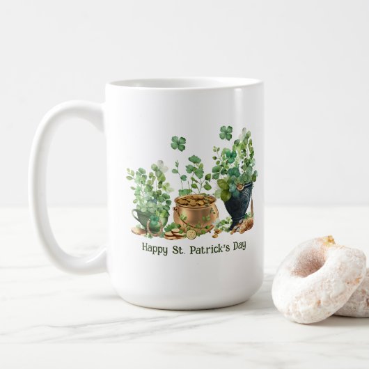 Mug Joyeuse Fête de la Saint-Patrick (Avec donut)