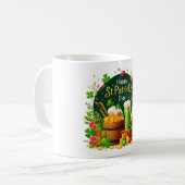 Mug Joyeuse fête de la Saint-Patrick festive (Devant gauche)