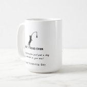 Mug Joyeuse Fête de l'Amitié Meilleur Ami Jamais pêché (Devant gauche)