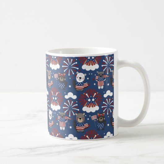 Mug Joyeuse fête de l'Indépendance et 4 juillet Idée c (Droite)