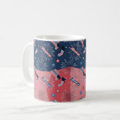 Mug Joyeuse fête de l'Indépendance et 4 juillet Idée c (Devant gauche)