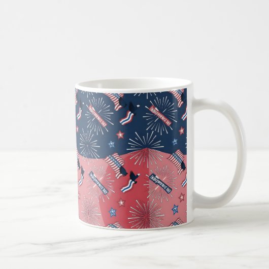Mug Joyeuse fête de l'Indépendance et 4 juillet Idée c (Droite)