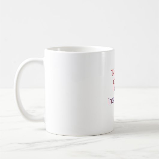 Mug joyeuse fête de l'indépendance nom date simple rou (Gauche)