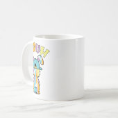 Mug Joyeuse fête de Pâques Drôle de lapin de Pâques co (Devant gauche)