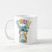 Mug Joyeuse fête de Pâques Drôle de lapin de Pâques co (Gauche)