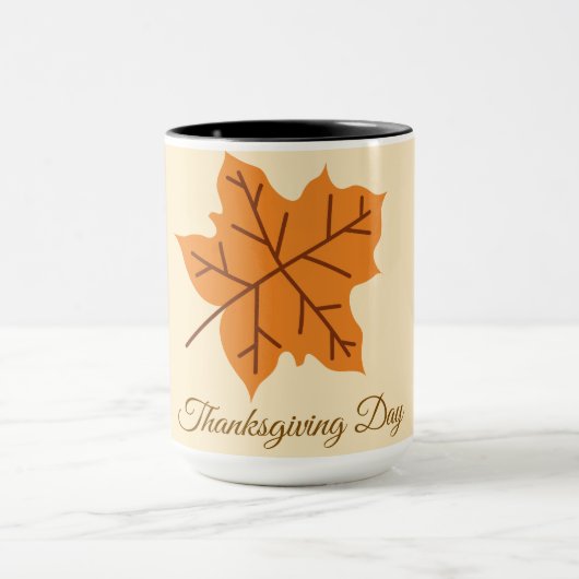 Mug Joyeuse fête de Thanksgiving, Saison d'automne, Mo (Centre)