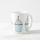 Mug Joyeuse fête des bougies de gâteau d'anniversaire (Devant droit)