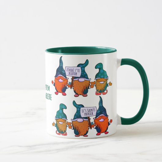 Mug Joyeuse Fête des Gnomes Saint Patrick Arc-en-ciel (Droite)