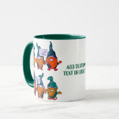 Mug Joyeuse Fête des Gnomes Saint Patrick Arc-en-ciel (Devant gauche)