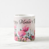 Mug Joyeuse Fête des Mères Aquarelle rose florale (Centre)