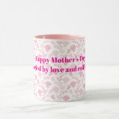 Mug Joyeuse fête des mères aux roses roses roses Motif (Centre)