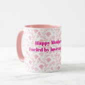Mug Joyeuse fête des mères aux roses roses roses Motif (Devant gauche)