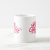 Mug Joyeuse fête des mères avec des roses et des cœurs (Centre)