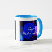 Mug Joyeuse fête des mères Bleu pourpre Rose V (Devant droit)