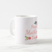 Mug Joyeuse fête des mères Bouquet floral (Devant gauche)