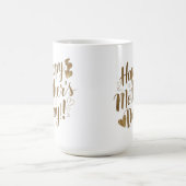 Mug Joyeuse Fête des Mères Cœur en écriture dorée (Centre)