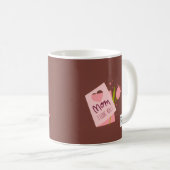 Mug Joyeuse Fête des Mères - Cœurs Roses (Devant droit)