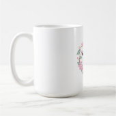 Mug Joyeuse fête des Mères – Conception de couronne fl (Gauche)