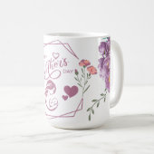 Mug Joyeuse Fête des Mères Design Violet (Devant droit)