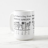 Mug Joyeuse fête des mères du JARDIN DE GRANDMA (Devant gauche)