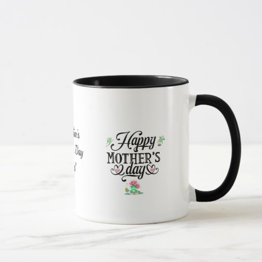 Mug Joyeuse Fête des Mères Élégantes grenouilles Perso (Droite)