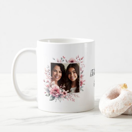 Mug Joyeuse Fête des Mères espagnol avec photo (Avec donut)