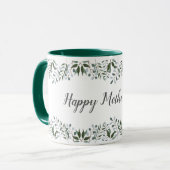 Mug Joyeuse Fête des mères Eucalyptus Verdure Floral (Devant gauche)