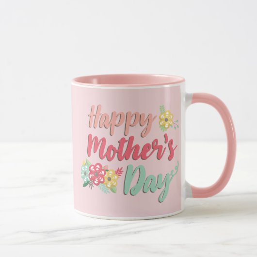Mug Joyeuse Fête des Mères Florale (Droite)