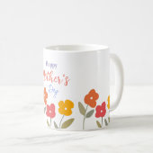 Mug Joyeuse Fête des mères florales (Devant droit)