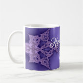 Mug Joyeuse fête des Mères, fractale violette (Gauche)