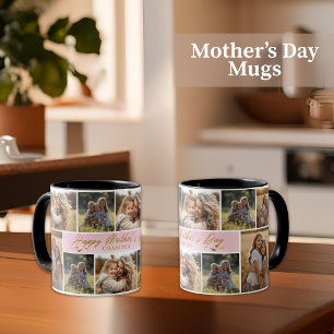 Mug Joyeuse fête des Mères Grand-mère Collage photo ro