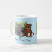 Mug Joyeuse fête des mères Gray Chat (Devant gauche)
