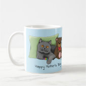 Mug Joyeuse fête des mères Gray Chat (Gauche)