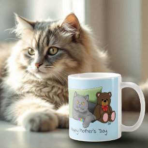 Mug Joyeuse fête des mères Gray Chat