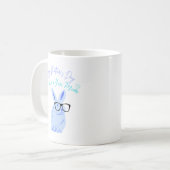 Mug Joyeuse Fête des mères Lapin Bleu (Devant gauche)