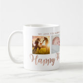 Mug Joyeuse fête des mères Maman Faux Rose Gold Photo  (Gauche)